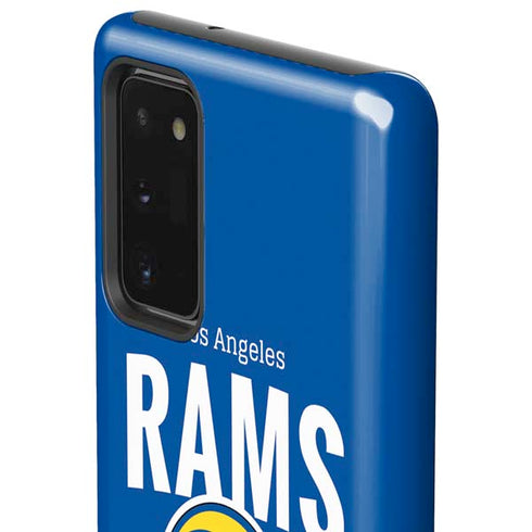 NFL Los Angeles Rams Helmet Galaxy Note20 5G Pro Case