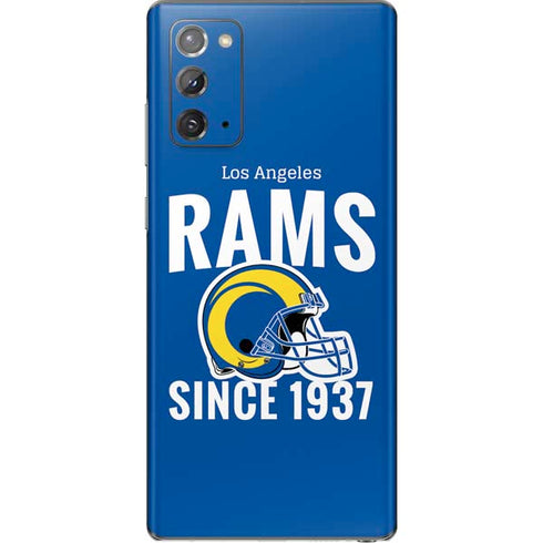 NFL Los Angeles Rams Helmet Galaxy Note20 5G Skin