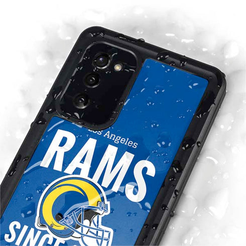 NFL Los Angeles Rams Helmet Galaxy Note20 5G Waterproof Case