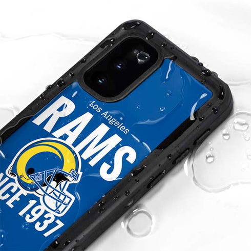 NFL Los Angeles Rams Helmet Galaxy S20 Waterproof Case