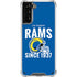 NFL Los Angeles Rams Helmet Galaxy S21 Plus 5G Clear Case