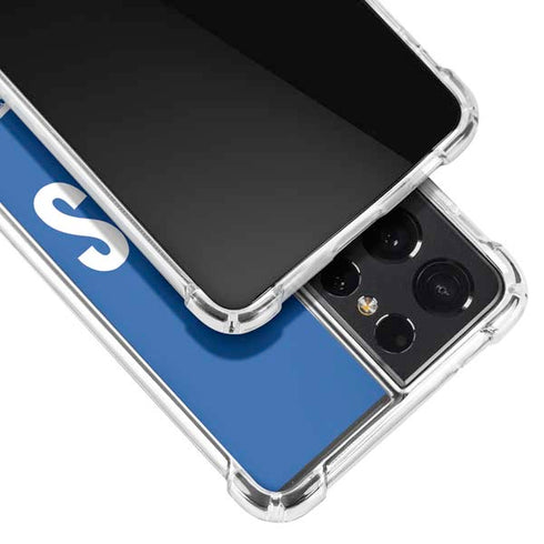 NFL Los Angeles Rams Helmet Galaxy S21 Ultra 5G Clear Case