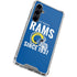 NFL Los Angeles Rams Helmet Galaxy S23 FE Clear Case