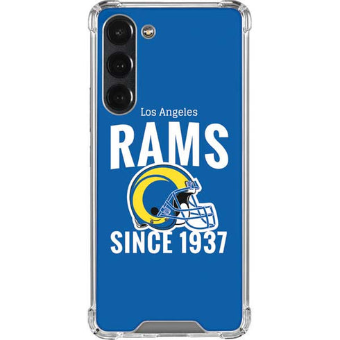 NFL Los Angeles Rams Helmet Galaxy S23 Plus Clear Case
