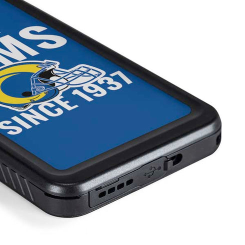 NFL Los Angeles Rams Helmet Galaxy S23 Plus Waterproof Case