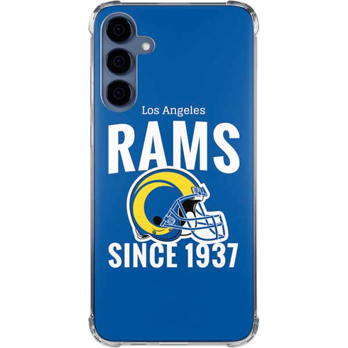 NFL Los Angeles Rams Helmet Galaxy S24 Clear Case