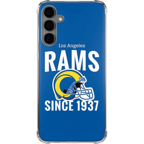 NFL Los Angeles Rams Helmet Galaxy S24 Plus Clear Case