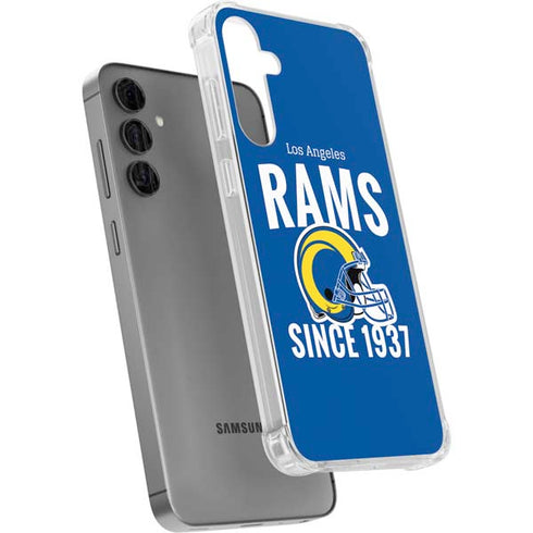 NFL Los Angeles Rams Helmet Galaxy S24 Plus Clear Case