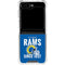 NFL Los Angeles Rams Helmet Galaxy Z Flip5 5G Clear Case