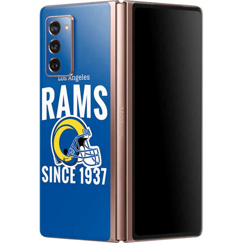 NFL Los Angeles Rams Helmet Galaxy Z Fold2 5G Skin