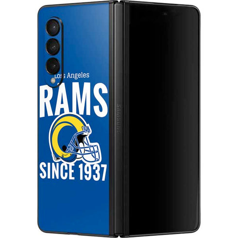 NFL Los Angeles Rams Helmet Galaxy Z Fold3 5G Skin