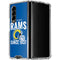NFL Los Angeles Rams Helmet Galaxy Z Fold4 5G Clear Case