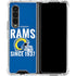 NFL Los Angeles Rams Helmet Galaxy Z Fold4 5G Clear Case