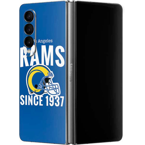 NFL Los Angeles Rams Helmet Galaxy Z Fold4 5G Skin