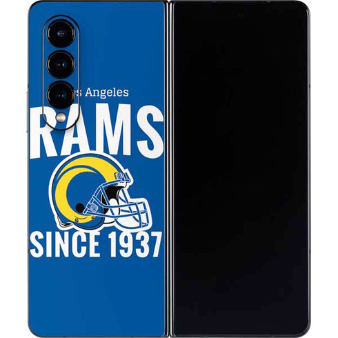 NFL Los Angeles Rams Helmet Galaxy Z Fold4 5G Skin