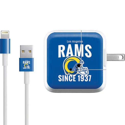 NFL Los Angeles Rams Helmet iPad Charger (10W USB) Skin