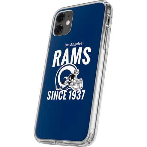 NFL Los Angeles Rams Helmet iPhone 11 Clear Case
