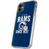NFL Los Angeles Rams Helmet iPhone 11 Clear Case