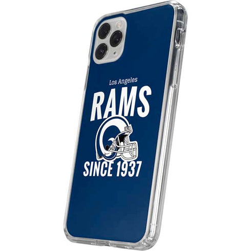 NFL Los Angeles Rams Helmet iPhone 11 Pro Clear Case