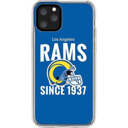 NFL Los Angeles Rams Helmet iPhone 11 Pro Clear Case