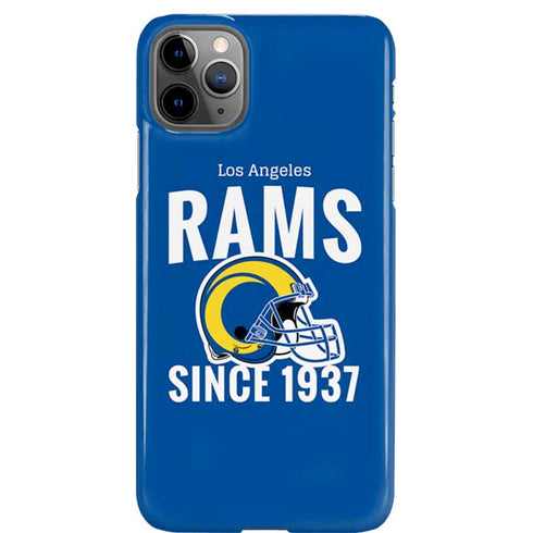 NFL Los Angeles Rams Helmet iPhone 11 Pro Max Lite Case