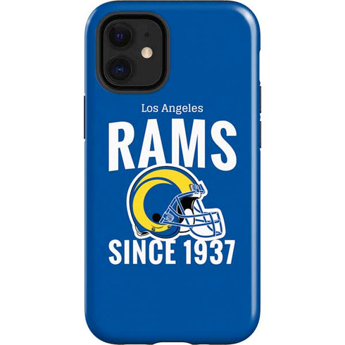 NFL Los Angeles Rams Helmet iPhone 12 Mini Impact Case