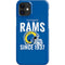 NFL Los Angeles Rams Helmet iPhone 12 Mini Lite Case
