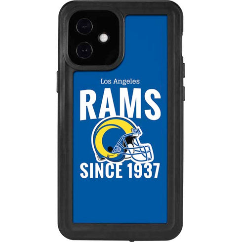 NFL Los Angeles Rams Helmet iPhone 12 Mini Waterproof Case