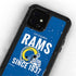 NFL Los Angeles Rams Helmet iPhone 12 Mini Waterproof Case