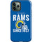 NFL Los Angeles Rams Helmet iPhone 12 Pro Impact Case