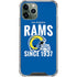 NFL Los Angeles Rams Helmet iPhone 12 Pro Max Clear Case