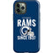 NFL Los Angeles Rams Helmet iPhone 12 Pro Max Impact Case