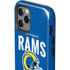 NFL Los Angeles Rams Helmet iPhone 12 Pro Max Impact Case