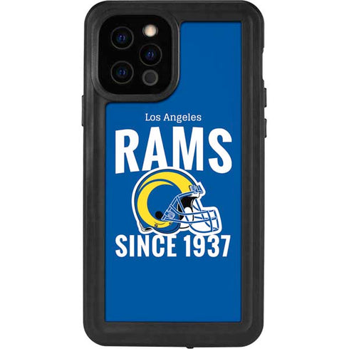 NFL Los Angeles Rams Helmet iPhone 12 Pro Waterproof Case