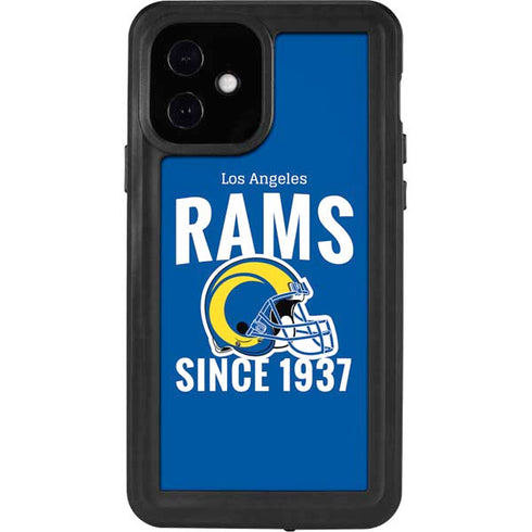 NFL Los Angeles Rams Helmet iPhone 12 Waterproof Case