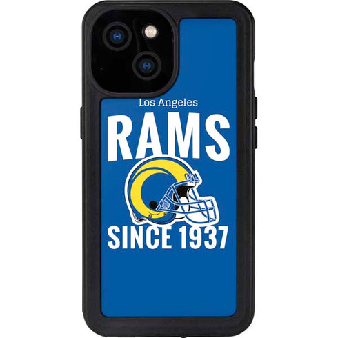 NFL Los Angeles Rams Helmet iPhone 13 Mini Waterproof Case