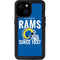 NFL Los Angeles Rams Helmet iPhone 13 Mini Waterproof Case