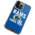 NFL Los Angeles Rams Helmet iPhone 13 Pro Clear Case