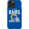NFL Los Angeles Rams Helmet iPhone 13 Pro Max Impact Case