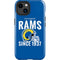 NFL Los Angeles Rams Helmet iPhone 14 Plus Impact Case