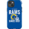 NFL Los Angeles Rams Helmet iPhone 14 Impact Case