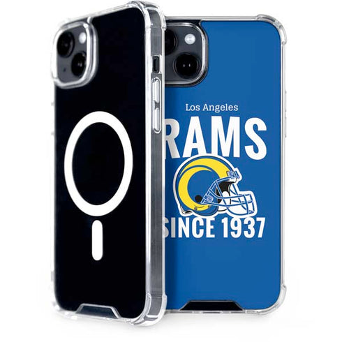 NFL Los Angeles Rams Helmet iPhone 14 Plus MagSafe Case