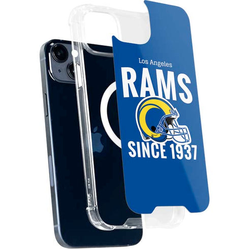 NFL Los Angeles Rams Helmet iPhone 14 Plus MagSafe Case