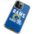 NFL Los Angeles Rams Helmet iPhone 14 Pro Clear Case