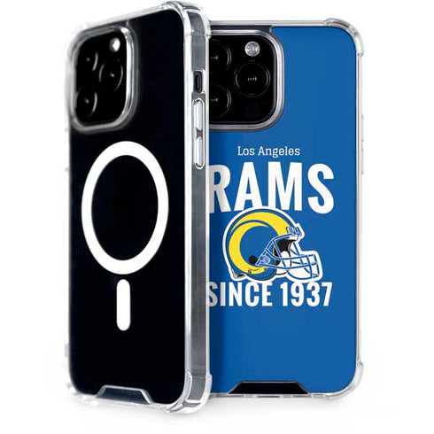 NFL Los Angeles Rams Helmet iPhone 15 Pro Max MagSafe Case