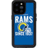NFL Los Angeles Rams Helmet iPhone 14 Pro Max Waterproof Case