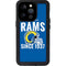 NFL Los Angeles Rams Helmet iPhone 14 Pro Waterproof Case