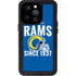 NFL Los Angeles Rams Helmet iPhone 14 Pro Waterproof Case