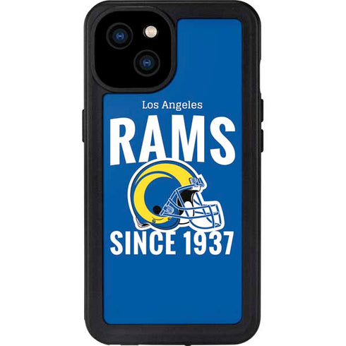 NFL Los Angeles Rams Helmet iPhone 15 Plus Waterproof Case