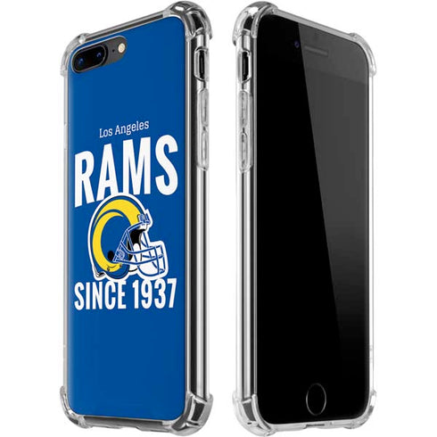 NFL Los Angeles Rams Helmet iPhone 7/8 Plus Clear Case
